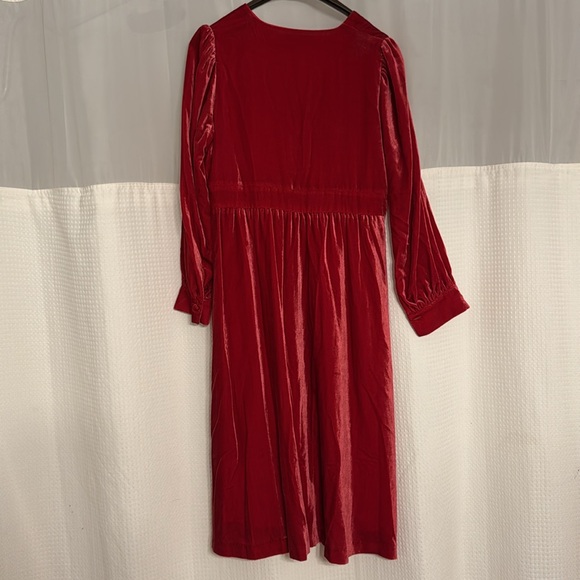 Boden NWT Red Velvet Dress - Picture 6 of 6